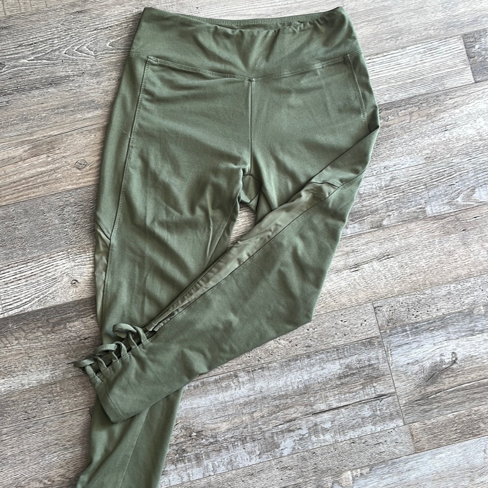 Balance Collection Olive Green Capri Leggings